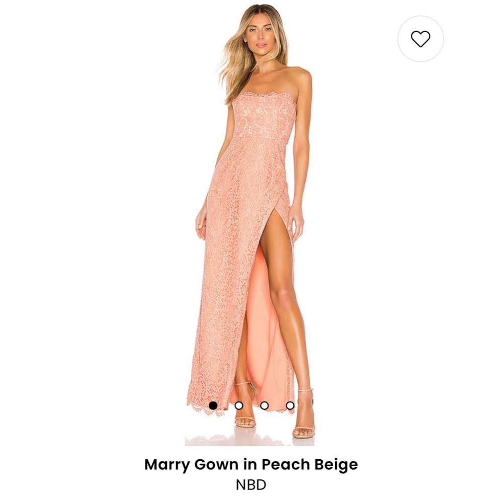 NBD Marry gown in peach beige